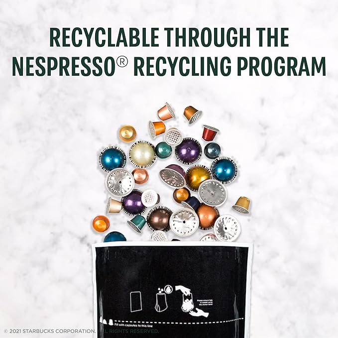 Starbucks by Nespresso Original Line Mild Variety Pack Coffee 50-count Espresso Pods Presentation may vary