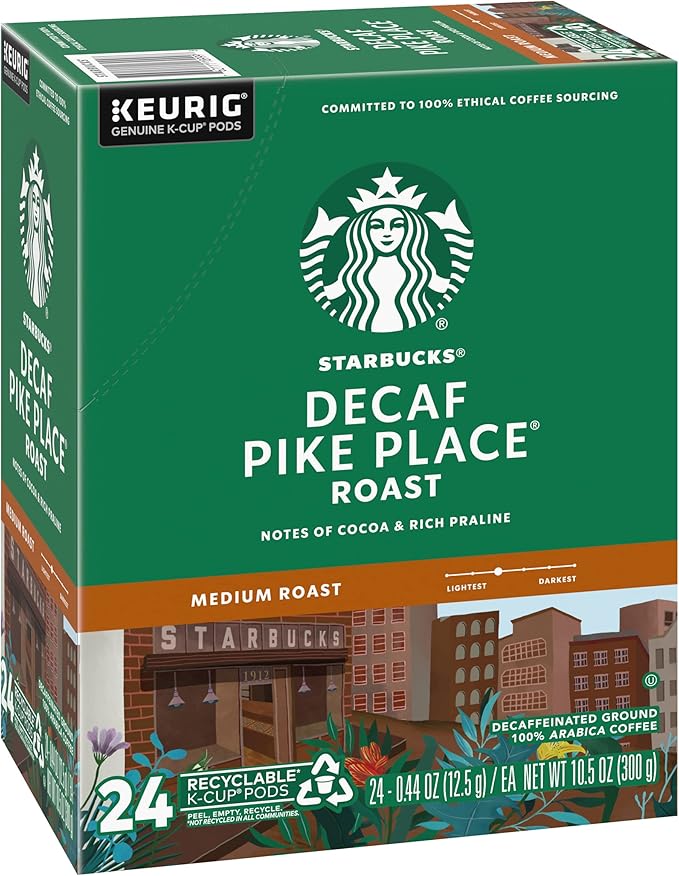 Starbucks Pike Place Decaf Coffee Keurig (100684)