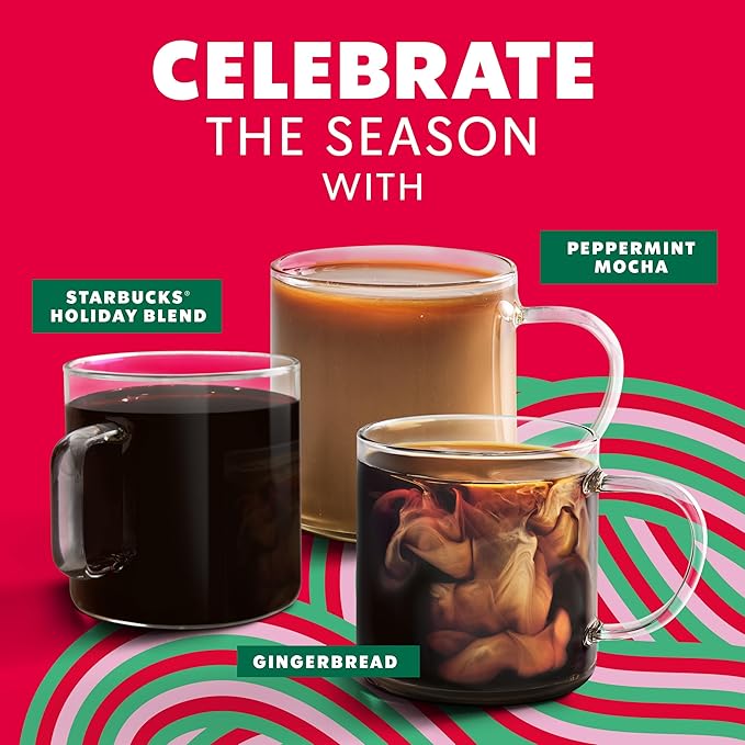 Starbucks Ground Coffee Gingerbread Naturally Flavored Coffee 100% Arabica Limited Holiday Edition 1 Bag (11 Oz)