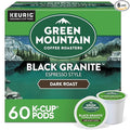 Green Mountain Coffee Roasters Black Granite Keurig Single Serve K-Cup Pods Espresso Style Dark Roast 60 Count (6 Packs of 10)