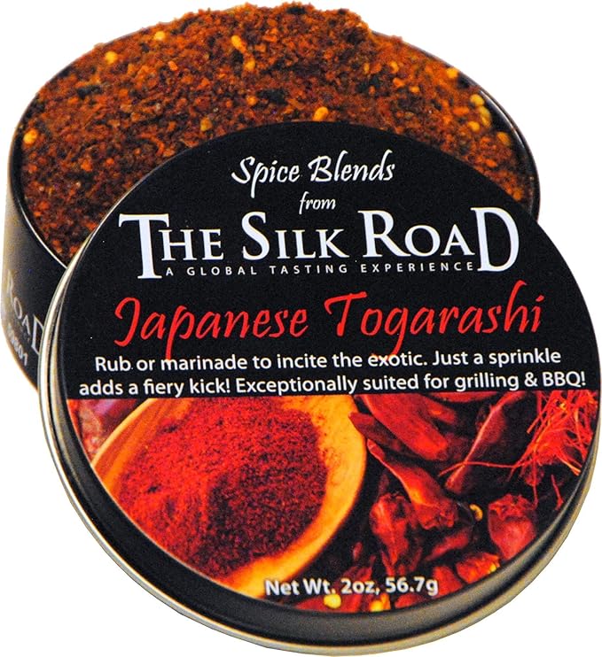 Japanese Togarashi Spice Blend from The Silk Road Restaurant &amp Market (2oz) No Salt | All Natural Japanese Seasoning | Vegan | Gluten Free Ingredients | NON-GMO | No Preservatives