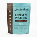Greens First Dream Protein Powder Keto - 21g Protein Per Serving - Low Carb - with MCT Oil &amp Collagen - Non-GMO Gluten-Free Caffeine-Free (Rich Dutch Chocolate 29.31 oz)