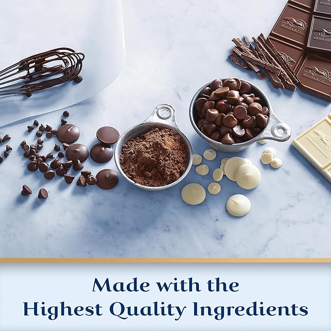 GHIRARDELLI Non-Dairy Dark Chocolate Chips for Baking Premium Baking Chips 10 OZ Bag (6 bags) (Pack of 6)