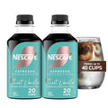 NESCAFÉ Espresso Concentrate Sweet Vanilla Flavored Instant Espresso Coffee Concentrate Cold Brew Style Iced Coffee Style Drinks  2 Bottles (10 Fl Oz Each)