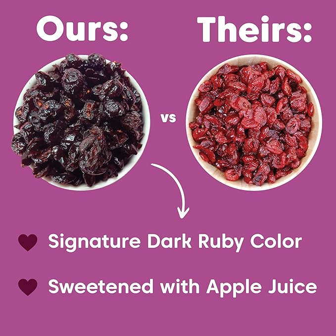 Wilderness Poets Oregon Cranberries (Sweetened with Apples) - Dried Cranberries Infused with Unsweetened Apple Juice - 2 Pound (32 Ounce)