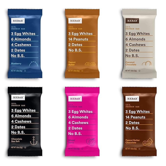 RXBAR Protein Bars Protein Snack Snack Bars Variety Pack (12 Bars)