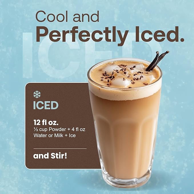 Dr. Smoothie Café Essentials Vanilla Chai – No Artificial Colors Flavors or Sweeteners – Shelf Stable – 58mg of Caffeine per Serving – Great for Hot Iced &amp Frozen Frappes (3.5 lb Bag 26 Servi