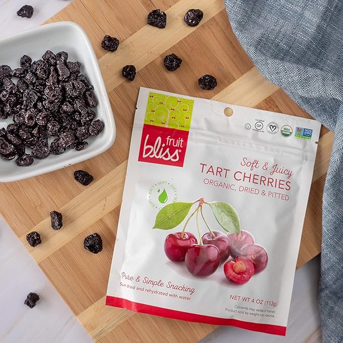 Fruit Bliss - Organic Tart Dried Cherries - Case of 6-4 oz.