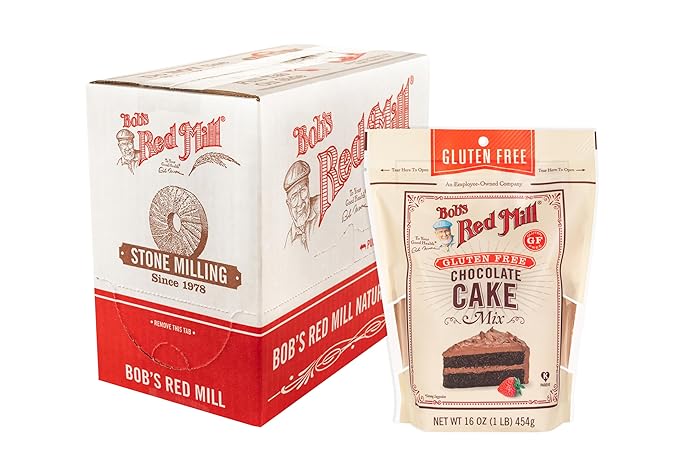Bob's Red Mill Gluten Free Chocolate Cake Mix 16oz (Pack of 4) - Gluten Free Kosher