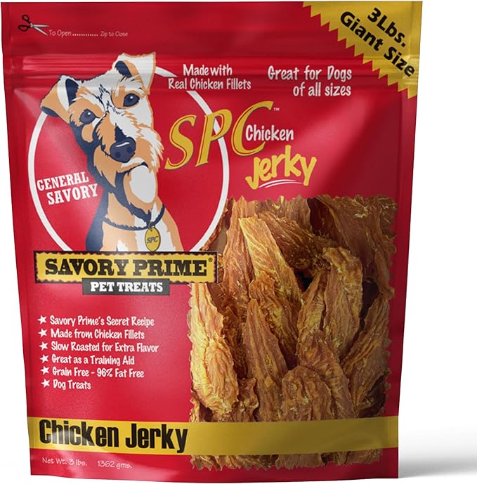 Savory Prime SPC Chicken Jerky 3 lbs.