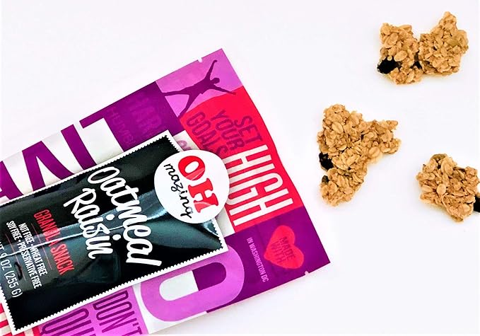 Oh-Mazing Granola Snack Gluten-Free Nut-free No Soy No Preservatives Small Batch 3 Count 9 oz Bags (Mixed Variety)