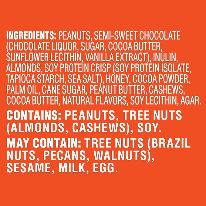 Pick Me Up Provisions™ Gluten Free Peanut Butter Dark Chocolate Nut Bar 1.4 oz. 16 Bars/Box