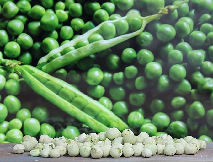 Gourmet Freeze Dried Peas by It’s Delish 8 Oz Bulk | Vegan and Kosher Dried Vegetables with Long Shelf Life for Convenient Meals and Cooking