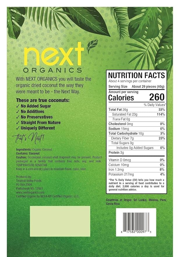 Next Organics Dried Fruit Variety Pack (6 oz Mango Coconut Figs) (Pack of 3)