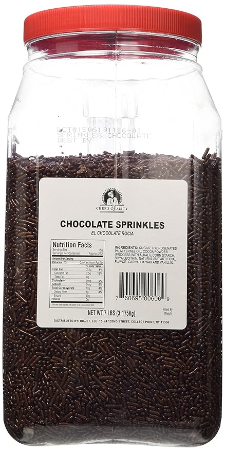 Chef's Quality Chocolate Sprinkles 7 lb.