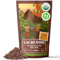 NaturaleBio Cacao Nibs Organic 2 lb. Unsweetened Non-Alkalized and Pure. Sugar-Free Dark Chocolate Chips Substitute. Non-GMO Gluten Free Tested for Heavy Metals. From Raw Cacao Beans