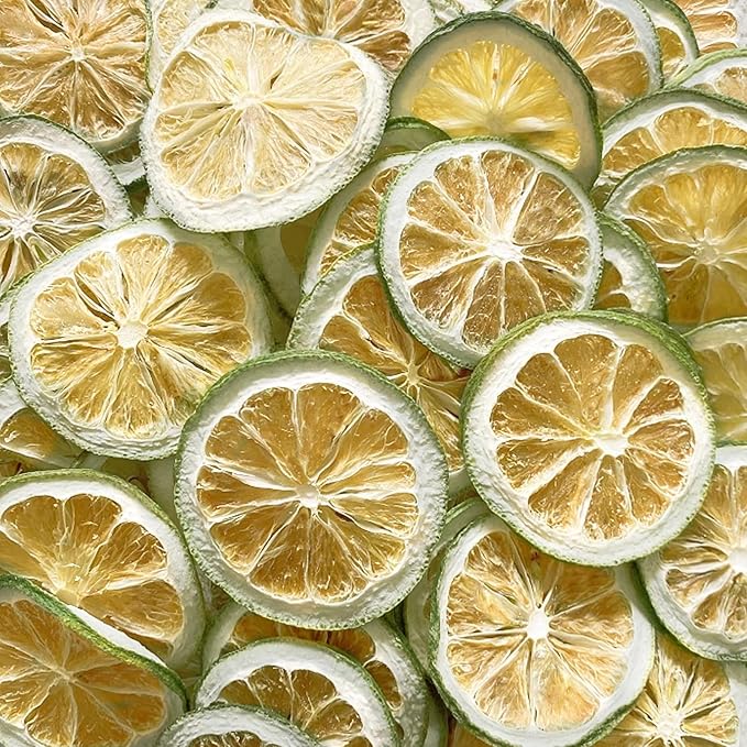 Dehydrated Lime Slices 16 oz / 1 lb / 454g Bulk - Cocktail Garnish Baking Cooking Tea Crafts | All-Natural Dried Fruit for Drinks Potpourri &amp Decor