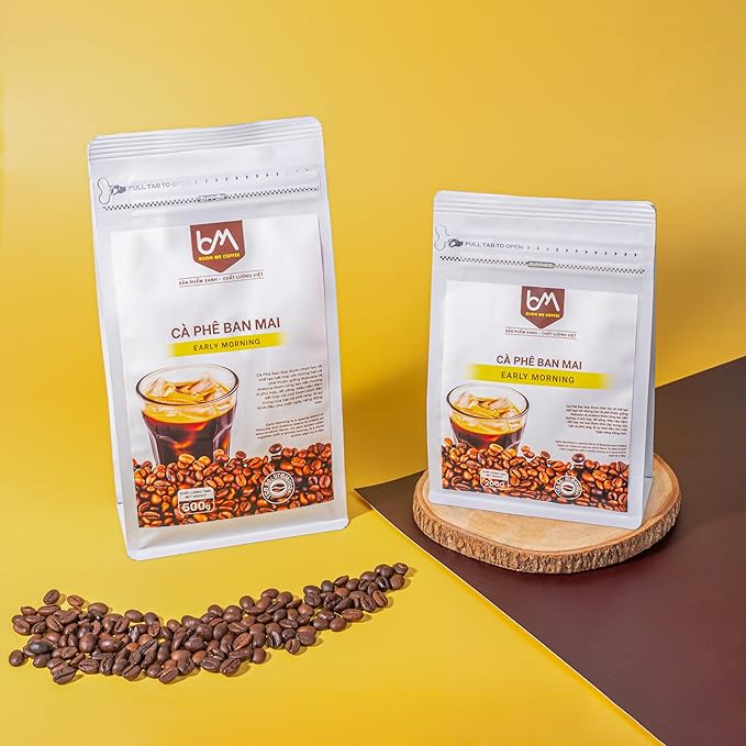 Buon Me Coffee Robusta &amp Arabica Blend Roasted Ground Coffee Medium Roast Smooth &amp Bold Vietnamese Coffee 17.6oz Bag (Pack of 1)