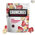 Crunchies Freeze-Dried Fruits 100% All Natural Crispy Fruit Non GMO and Kosher Resealable Freeze Dried Fruit Snack Packs Pack of 6 (Strawberry Banana)