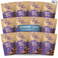 Dozy Oats Overnight Oatmeal Packets Cinnamon Raisin Multipack with Rolled Oats Chia Seeds Date Powder Cinnamon and Raisins. Gluten-Free Natural Source of Protein and Fiber 12-Pack