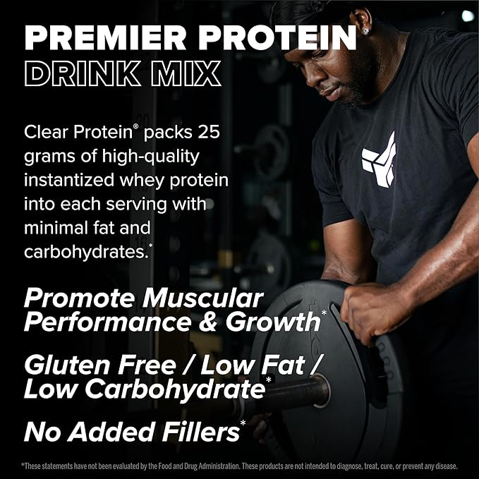 FINAFLEX CLEAR PROTEIN Double Chocolate - 2 lb - Promotes Muscular Performance &amp Growth - Milkshake-Like Taste - Low Carb Low Fat &amp Gluten Free - 27 Servings