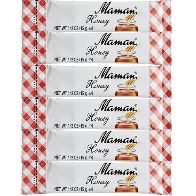 Honey Sticks – 15 Count (0.5 oz Each) | Single Serve Honey Packets Portion Control Honey Sticks for Tea Coffee Oatmeal Pancakes Breakfast Travel Restaurants &amp Catering