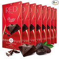 Red Delight Dark Chocolate Bars - 3.53 oz Pack of 8 - European Vegan- Low Carb Kosher No Added Sugar Gluten-Free Smooth Creamy Keto-Friendly Guilt-Free Snack