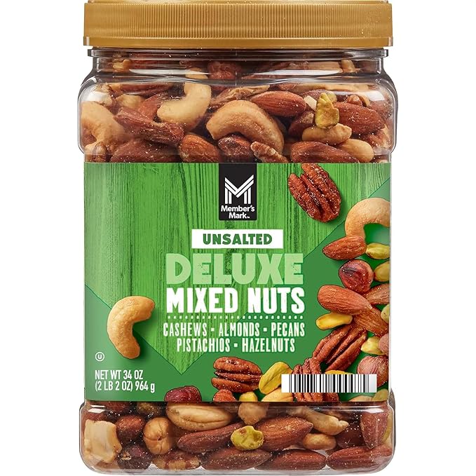Members Mark Unsalted Premium Deluxe Mixed Nuts 34 oz