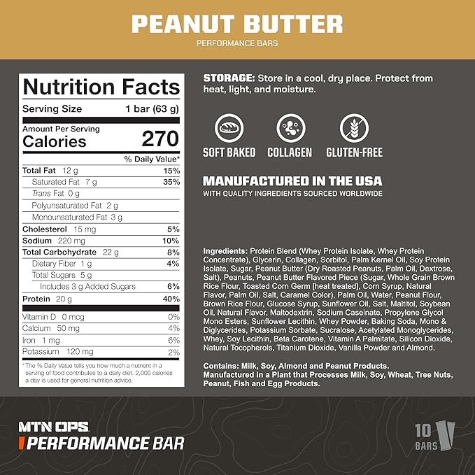 MTN OPS Performance Bars Peanut Butter Bliss + Triple Chocolate Mudslide Bundle