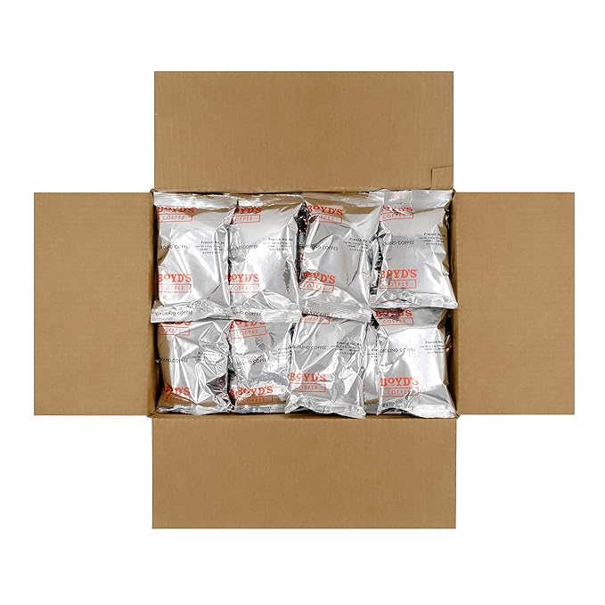 Boyd's Coffee Ground Coffee French No. 6 Dark Roast  2.5-Ounce Portion Packs (Pack of 50)