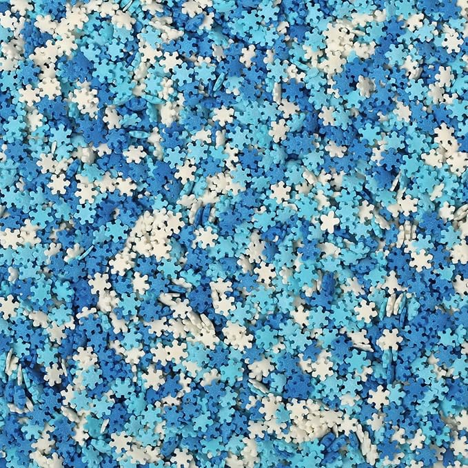 Snowflake Confetti Sprinkles - 1.7 Pounds - Winter Sprinkle Mix Great for Baking Cookies Cakes Cupcakes and More!