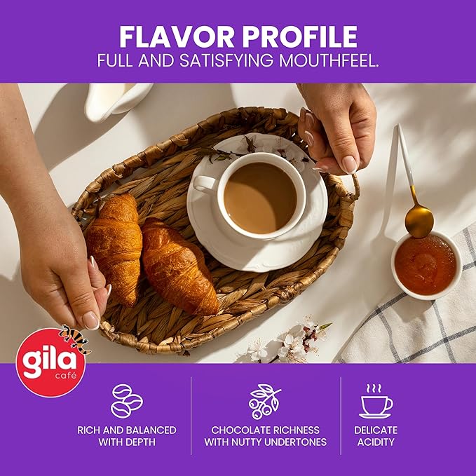 gila café Ground Coffee Medium Roast Nube de Aroma 32oz (1-Pack) - 100% Mexican Arabica Bean Coffee Grounds - Made with Coffeeberry - Chocolate Red Berries Hazelnuts Notes