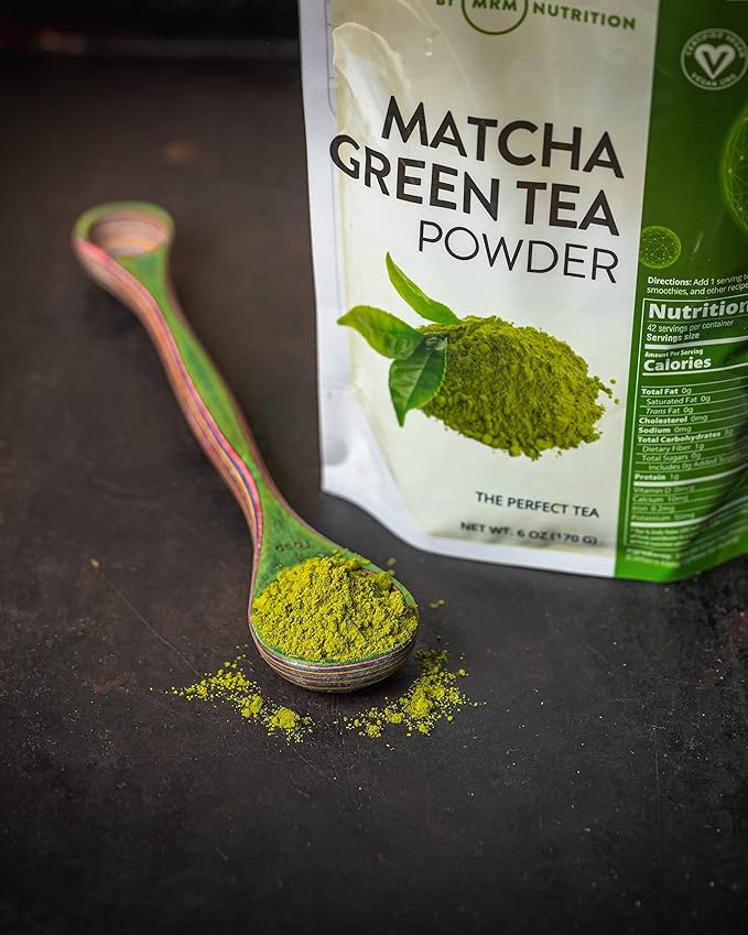 MRM Nutrition Superfoods Matcha Green Tea Powder - Grown In Japan Superfood Powder for Matcha Lattes Smoothies &amp Baking -Vegan Gluten-Free and Non-GMO verified - 42 Servings