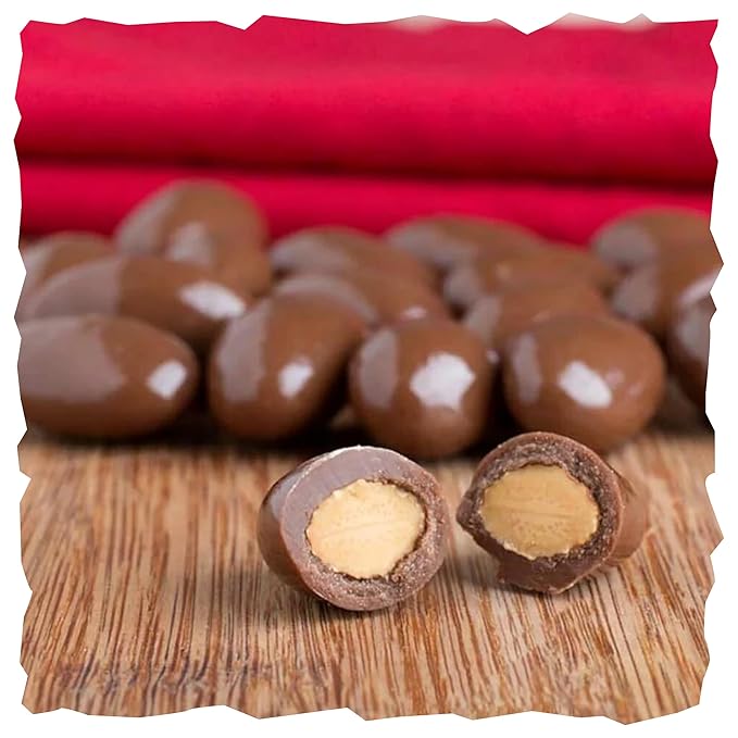 Milk Chocolate Covered Almonds 2-Pound Bag | Classic Chocolate Covered Nuts | Coated Roasted Almonds for Holiday Gifting Party Favors Dessert Boards &amp Office Candy