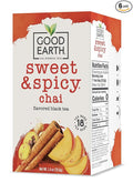 Good Earth Tea Sweet &amp Spicy Chai Black Tea 18 Teabags (Pack of 6)