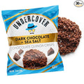 Undercover Snacks Chocolate Quinoa Crisps - Dark Chocolate + Sea Salt | 30-Count Individually Wrapped Crisps | Gluten Free Nut-Free Allergen Friendly Kosher Plant-Based AIRLINE SIZE