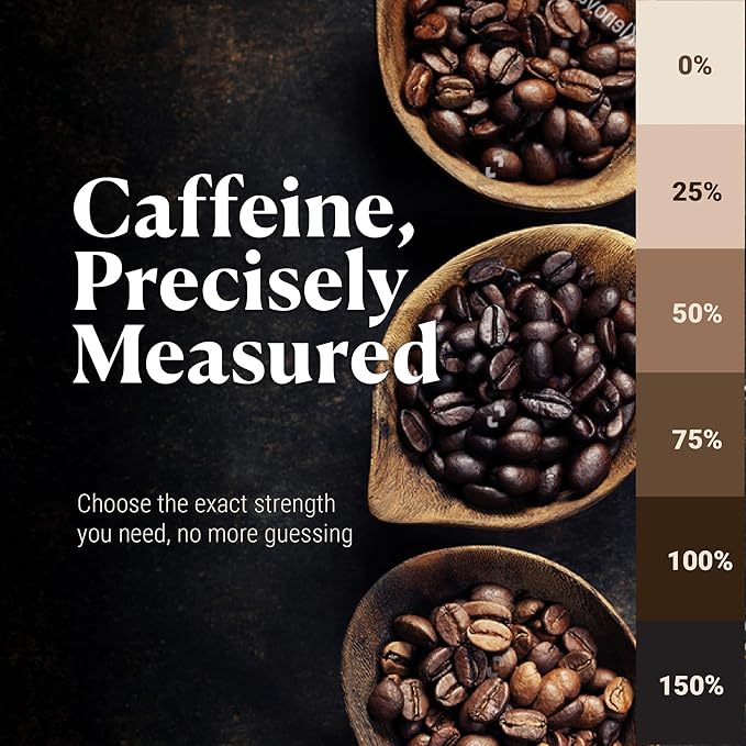 COFFREE Organic Instant Coffee Packets - 25% Low Caffeine Convenient Coffee Sticks Mold Free Low Acid Arabica for On-the-Go Energy - Hot or Cold Balanced Taste Single Serve Travel Packets 24 Count