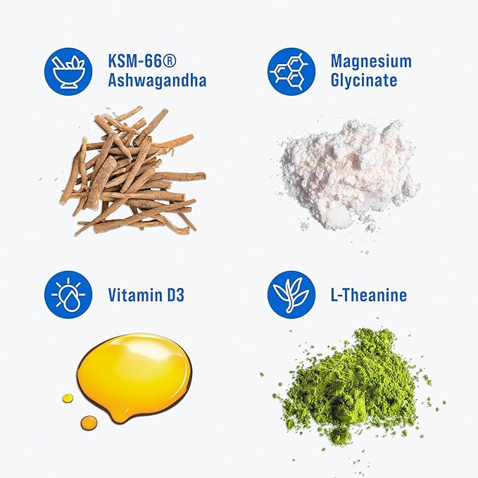 Nello Supercalm Powdered Drink Mix Cortisol Reducer* and Sleep Aid Supplement L Theanine Ksm-66 Ashwagandha Magnesium Glycinate Vitamin D 3 No Sugar Non GMO On The Go 20 Ct Orange Creamsicle