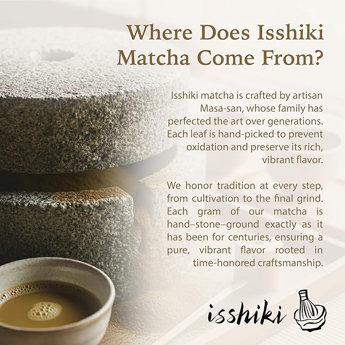 Isshiki Matcha Hojicha Powder – Low Caffeine Roasted Green Tea from Uji Japan – Smooth Nutty Flavor with Full-Body Tones – Authentic Japanese Loose Powder for Daily Enjoyment - 30g (20 Servings)