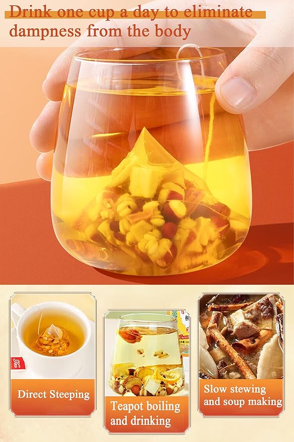 Five-finger Peach Dampness-removing Tea 300g/10.58oz Dampness Clearing Herbal Red Bean Coix Seed Tea Bags Gorgon Fruit Poria Cocos Red Date Jujube Combination herbal tea 五指毛桃 祛湿茶 去湿茶