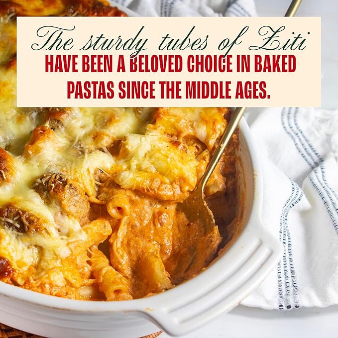 Giadzy by Giada De Laurentiis 3 Pack Gluten Free Ziti Pasta - Made in Italy Artisanal Clean Ingredients - Non GMO