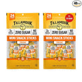 Tillamook Country Smoker Zero Sugar Teriyaki Mini Smoked Sausages 0.33 oz 48 Ct Individually Wrapped Beef Sticks for Afternoon Snacks Lunchboxes Travel Real Hardwood Smoked