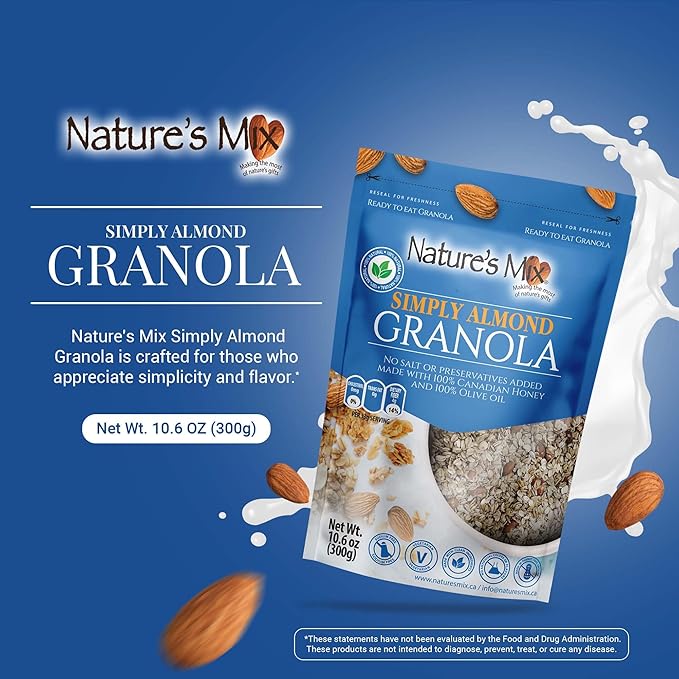 Nature's Mix Granola Simply Almond 10.6 oz (Pack of 6)