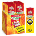 Slim Jim Beef 'N Jalapeno Cheese Smoked Meat Sticks Original Flavor 7g Protein Per Serving Easter Basket Stuffer for Men 1.15 oz. (14 Count)