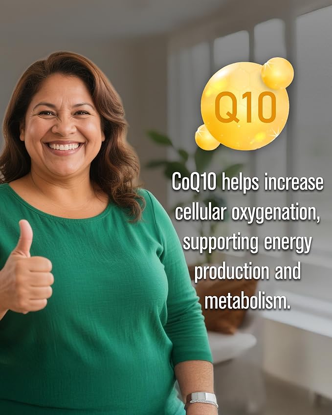 NaturalSlim Coconut Oil with CoQ10 - MCT Oil Organic Coconut Oil for Baking Mixing with Shake Smoothies Coffee or Ingest Directly - Supports Energy Metabolism and Immune System Fresh Flavor