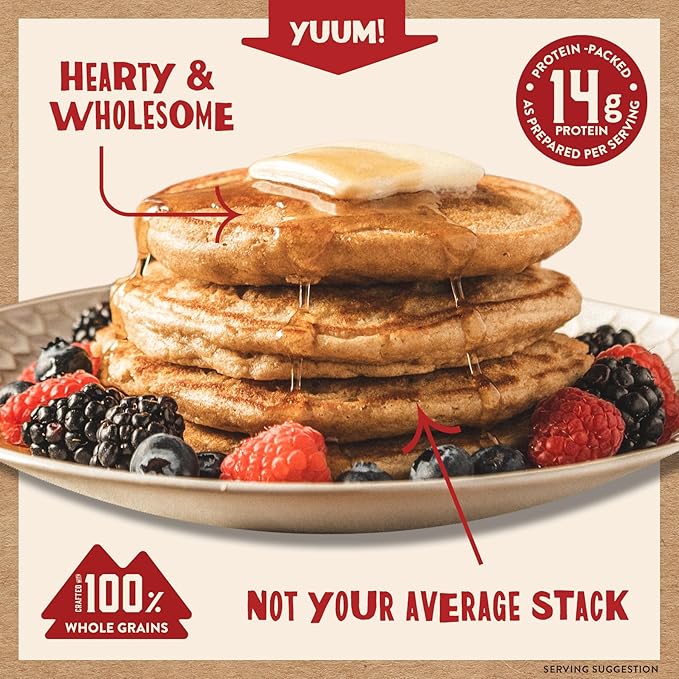 Kodiak Kernza Power Cakes Pancake &amp Waffle Mix Original High Protein100% Whole Grains (Pack of 6)
