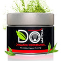 DoMatcha - Organic Ceremonial Green Tea Matcha Powder Natural Source of Antioxidants Caffeine and L-Theanine Promotes Focus and Relaxation Kosher 75 Servings (2.82 oz)
