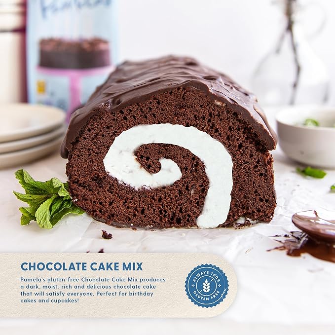 Pamela's Gluten Free Chocolate Cake Mix Dairy Free Kosher 21-Ounce Bag (Pack of 6)