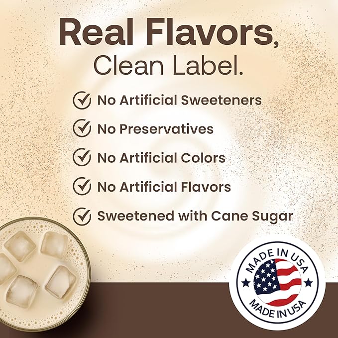 Dr. Smoothie Café Essentials Cream Base – No Artificial Colors Flavors or Sweeteners – Shelf Stable – Caffeine-Free – Great for Hot Iced &amp Frozen Frappes (3.5 lb Bag 30 Servings)