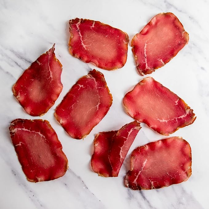 Brooklyn Cured Bresaola - Pre-Sliced Air Dried Beef (2 Ounce) - Pack of 3